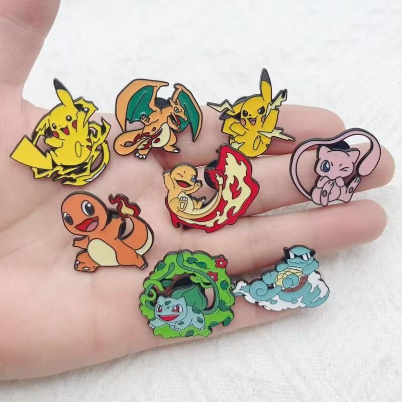 Party Games Spy - 8pcs alloy drip oil cartoon baby