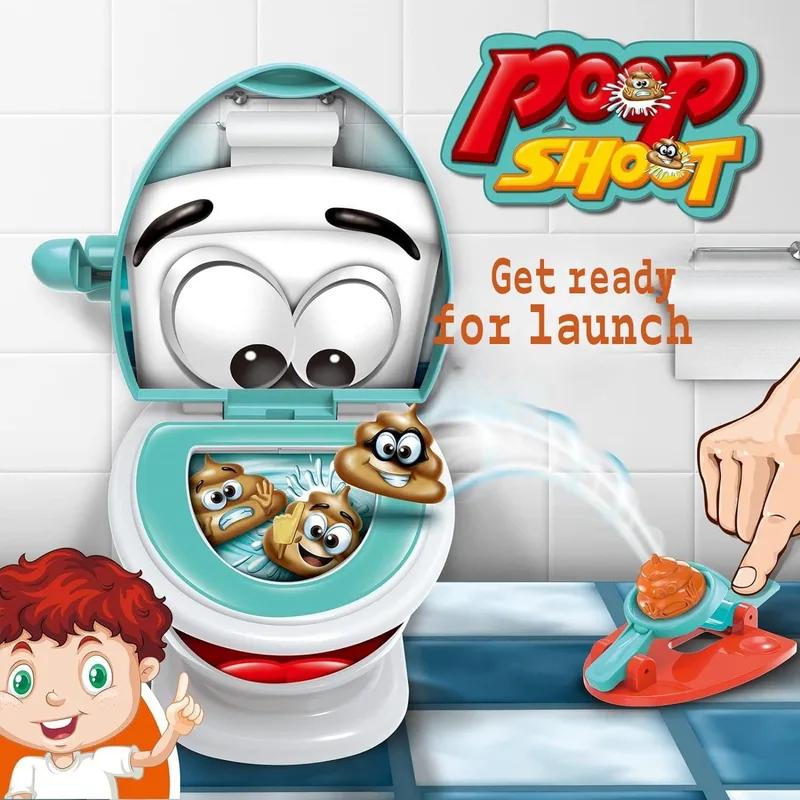 Party Games 15 In 1 - Poop Game Toilet Toy with 12