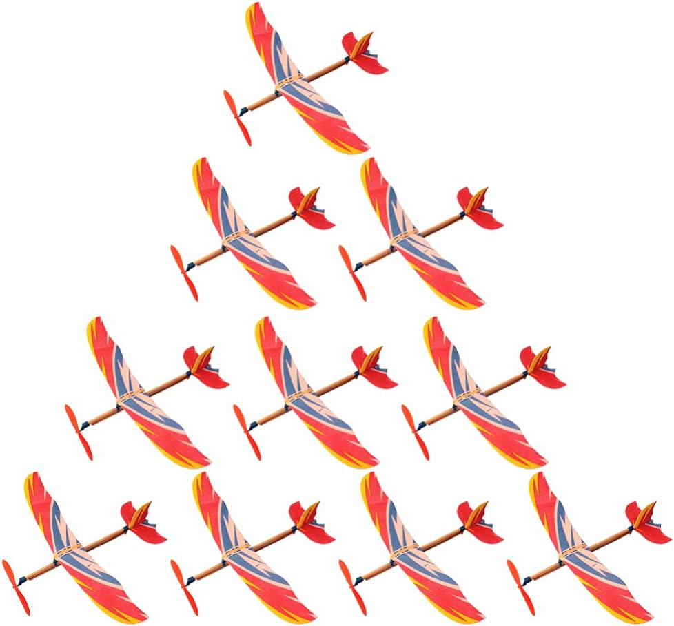 Party Games Kids Birthday - 5/10Pcs Rubber Band Powered Airplane Model