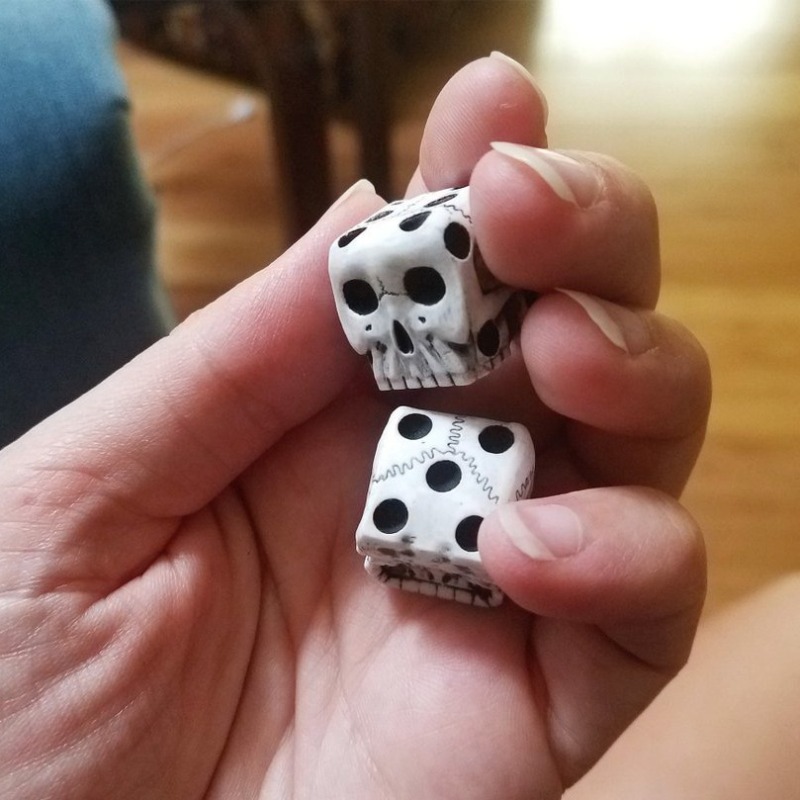 5/10pcs Skeleton Dice Magic Sc - Party Games Good 评论和价格