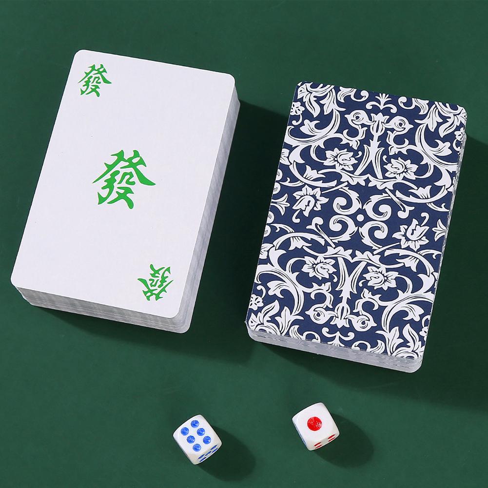144 Cards Mahjong Set with 2 D - Party Games At Home 评论和价格
