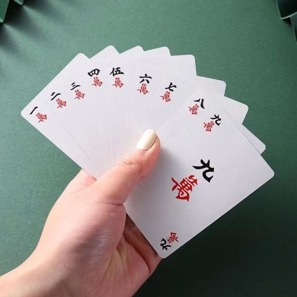 144 Cards Mahjong Set with 2 D - Party Games At Home 评论和价格
