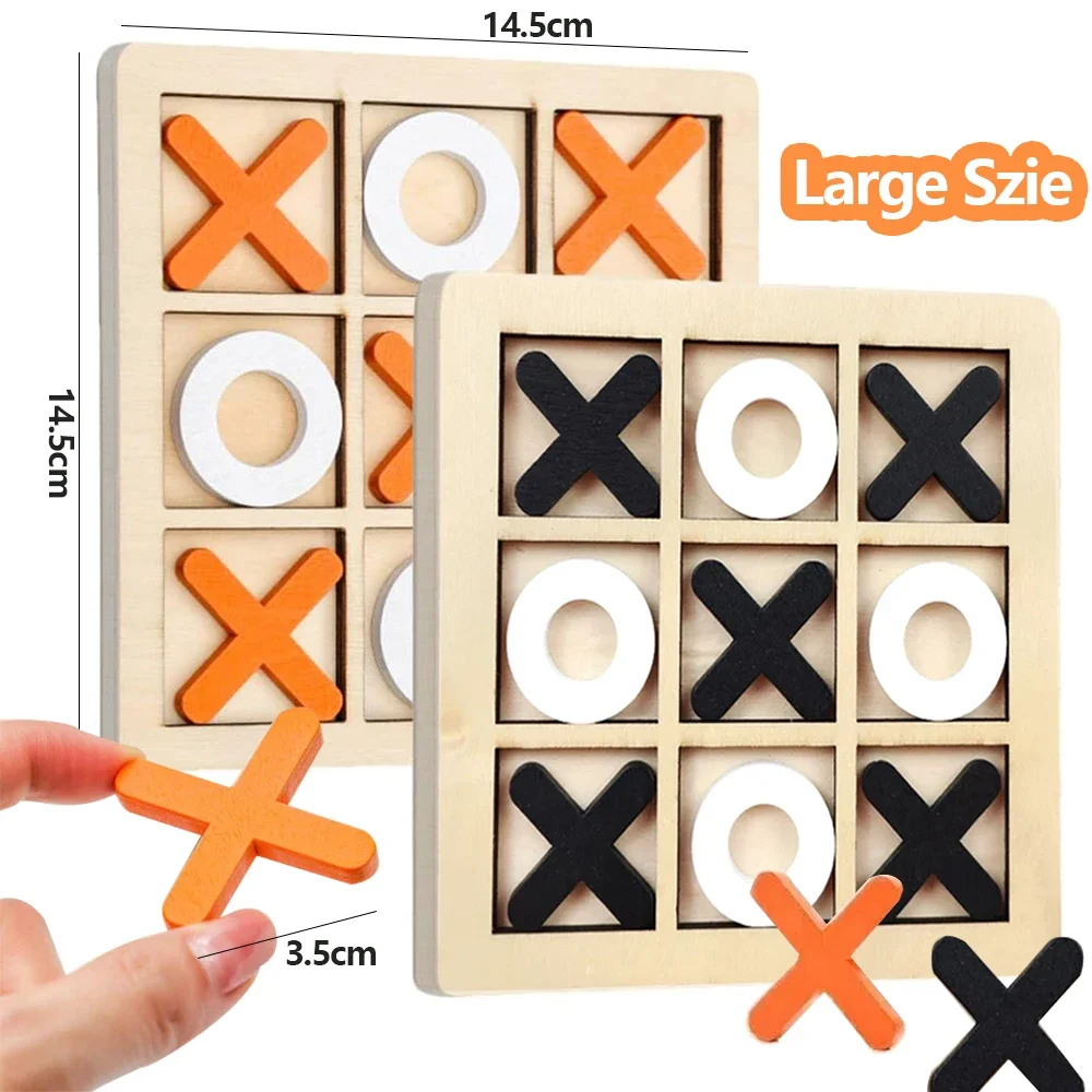 Wooden XO Tic Tac Toe Game Min - Party Games At Home 评论和价格