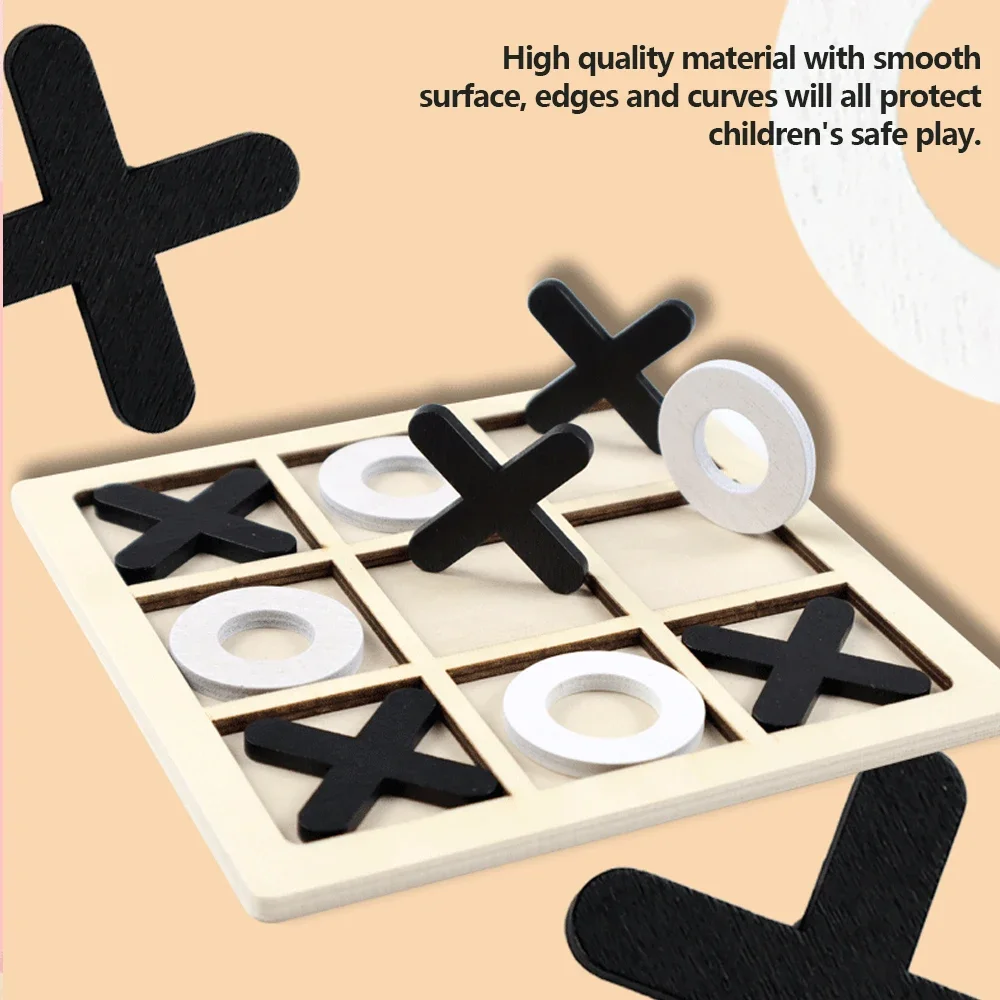 Wooden XO Tic Tac Toe Game Min - Party Games At Home 评论和价格