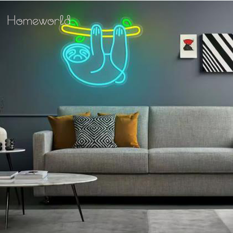 Sloth LED Neon Light sign  USB - Party Games Switch 1 评论和价格