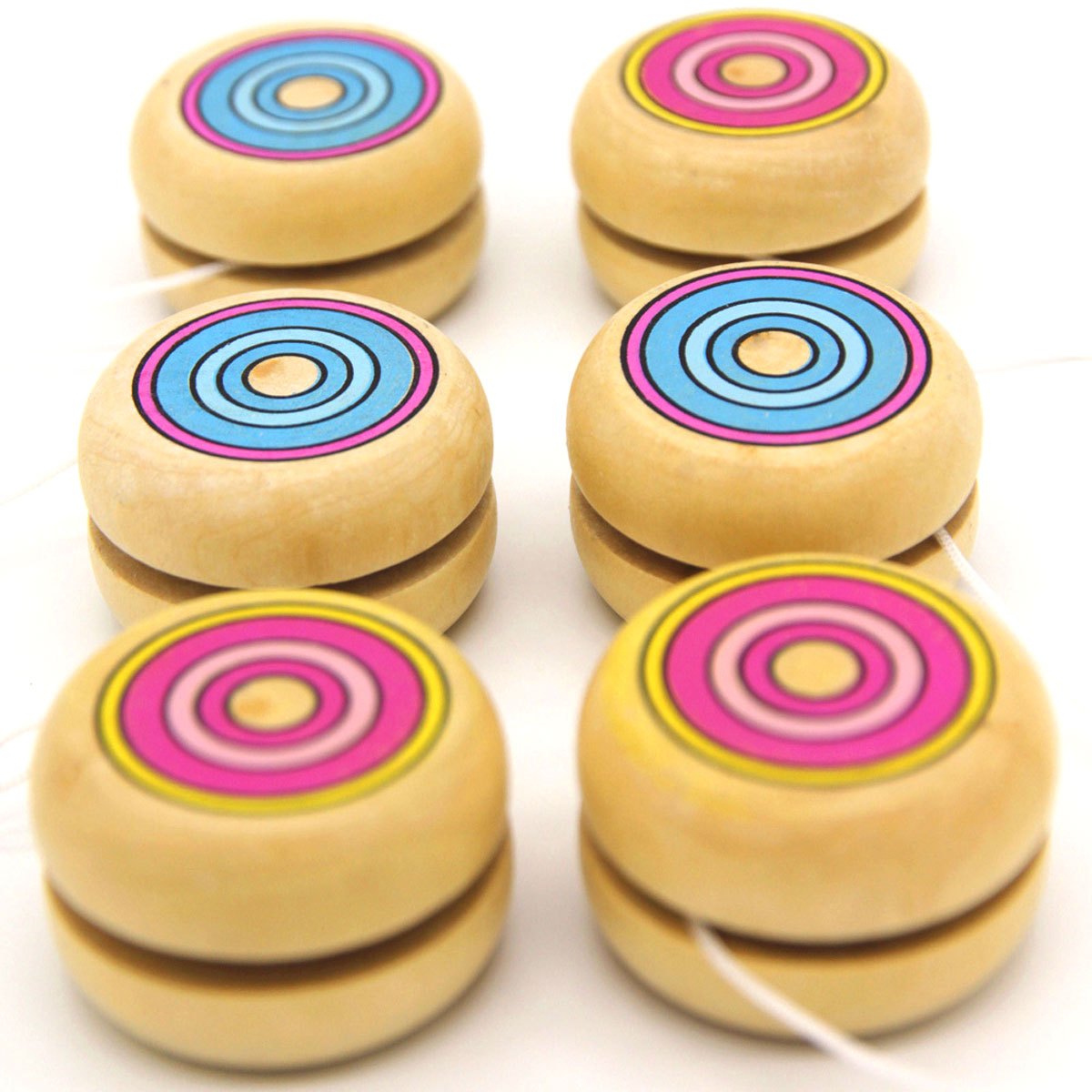 2pcs Wooden Circular Yo-Yo Bal - Party Games Physical 评论和价格