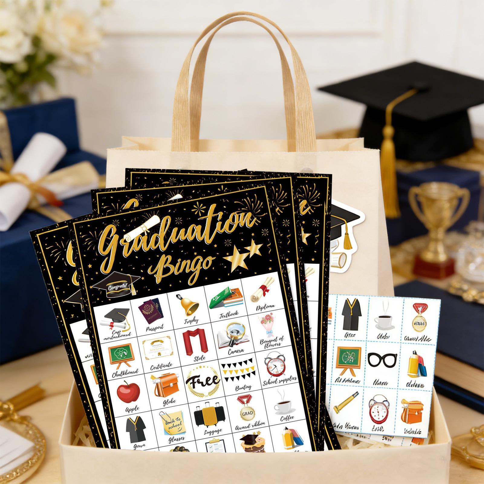 Graduation Bingo Game Cards 24 - Party Games College 评论和价格
