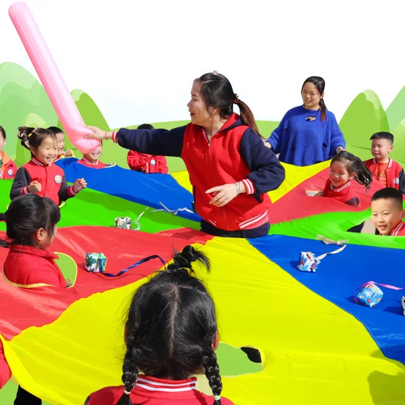Rainbow Parachute Knock Gopher - Party Games Group For Adults 评论和价格