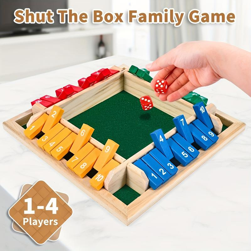 Box Game Wooden Dice Four-Side - Party Games For 7 People 评论和价格