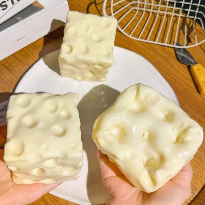 Taba Squishy Cheese Cube Stres - Party Games Spy 评论和价格