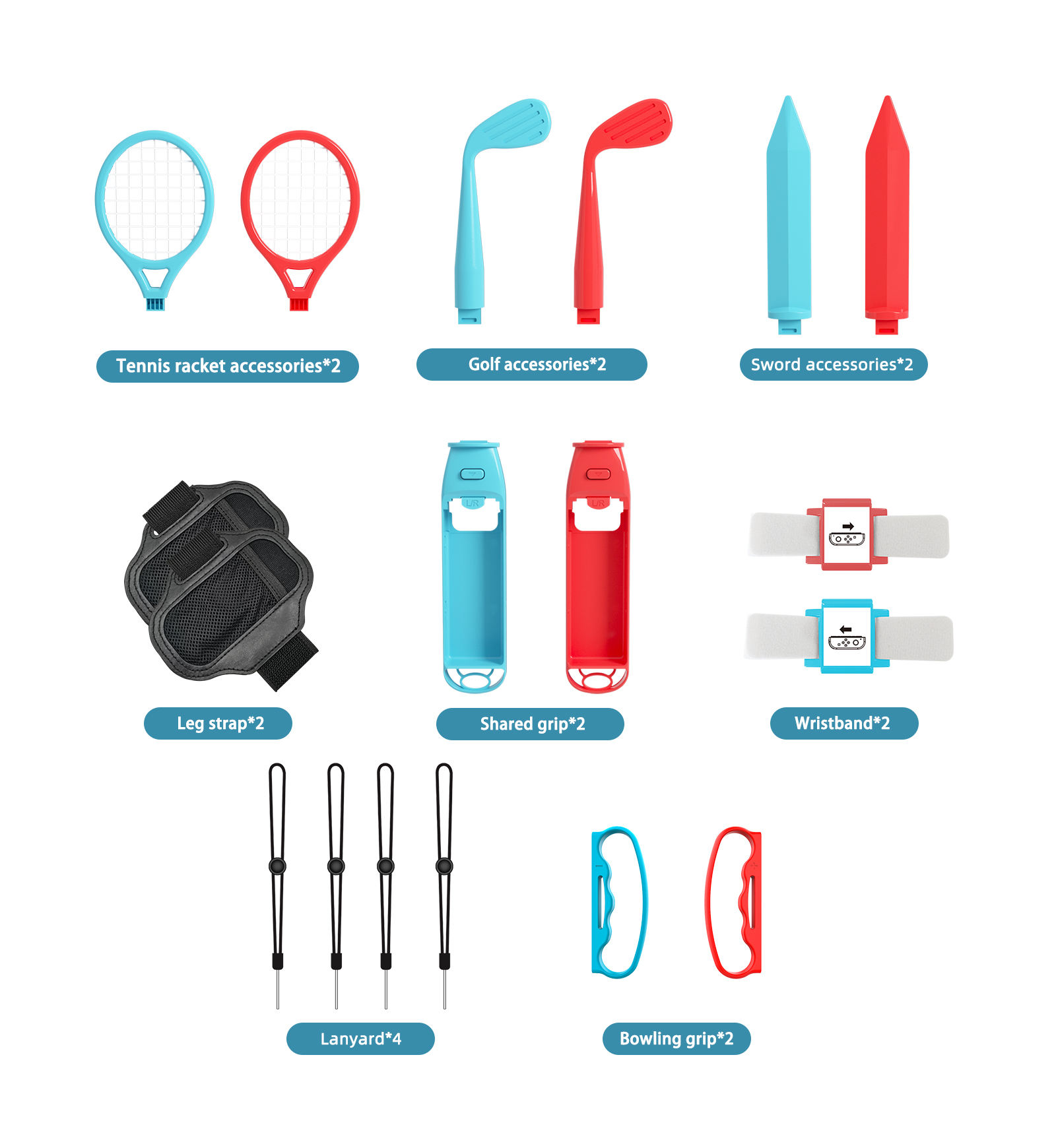 18 in 1 Accessories Kit for Sw - Party Games Switch 1 评论和价格