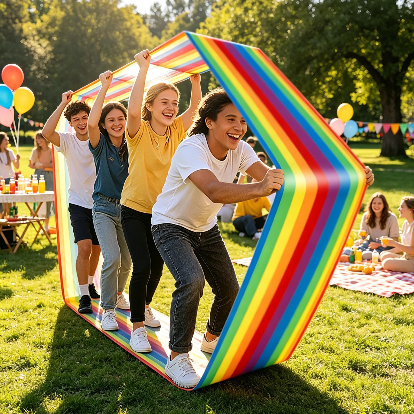Group Leaning Activity Run Mat - Party Games Group For Adults 评论和价格