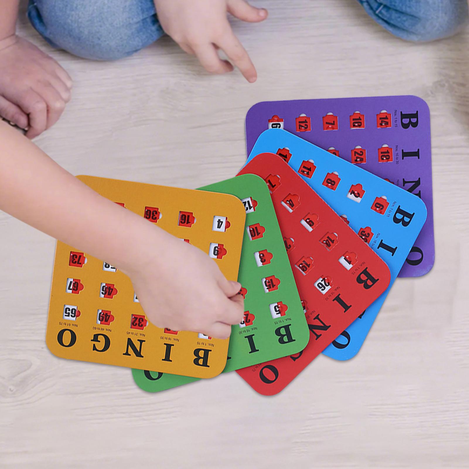 5pcs Sliding Bingo Game Cards  - Party Games At Home 评论和价格
