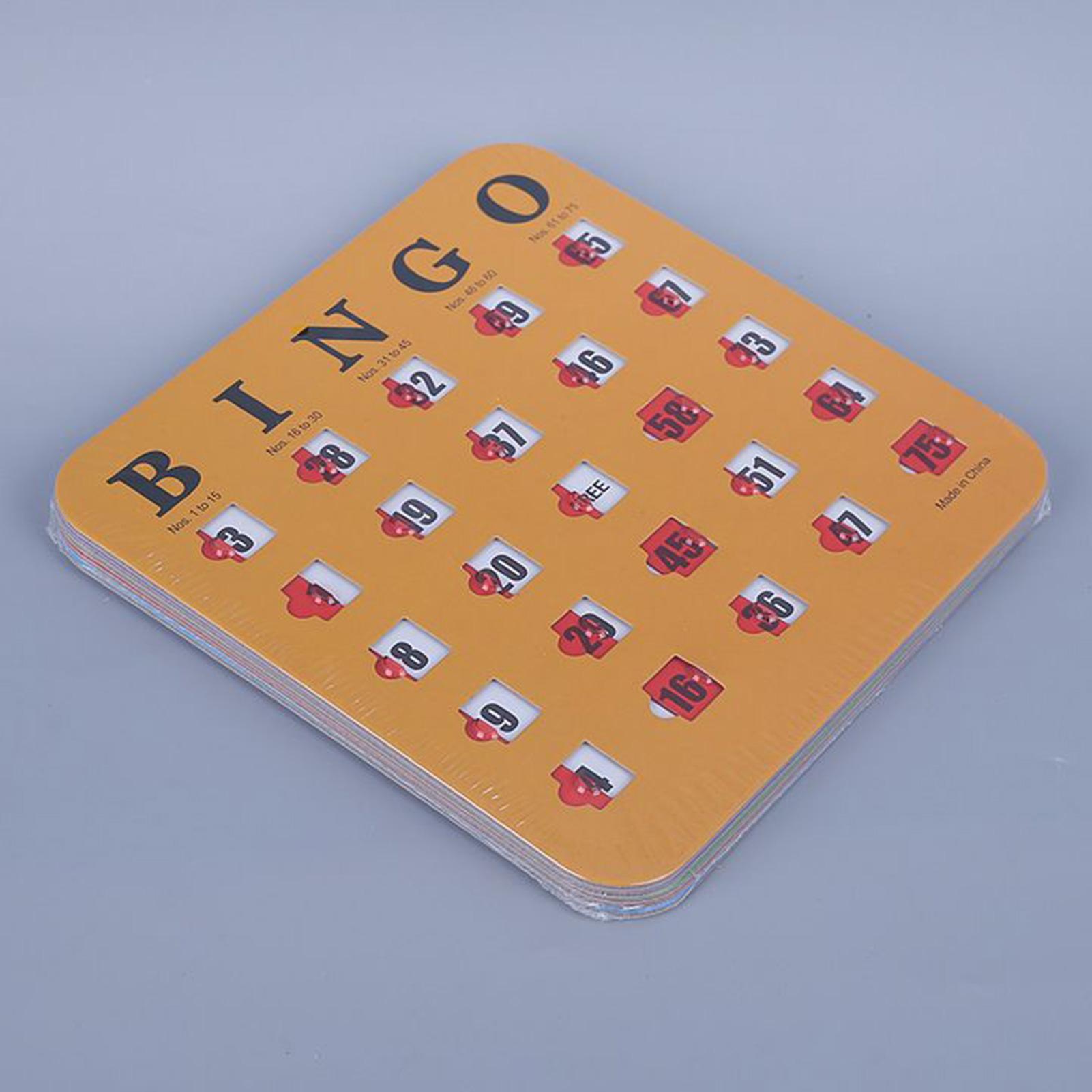 5pcs Sliding Bingo Game Cards  - Party Games At Home 评论和价格
