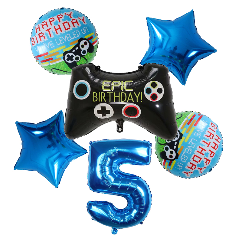 6pcs Gamepad Boy Game Foil Hel - Party Games Kids Birthday 评论和价格