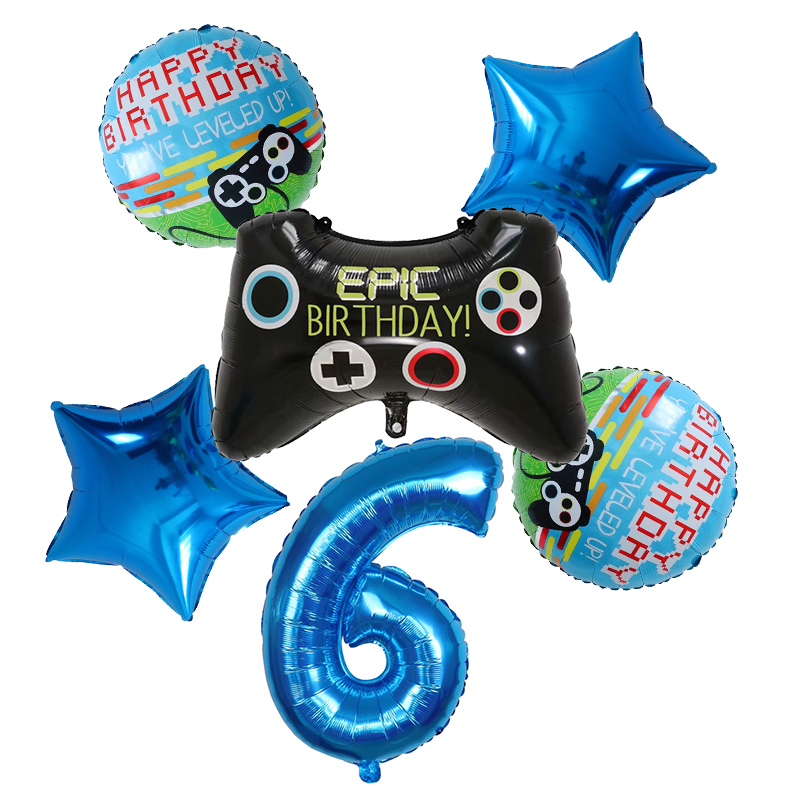 6pcs Gamepad Boy Game Foil Hel - Party Games Kids Birthday 评论和价格