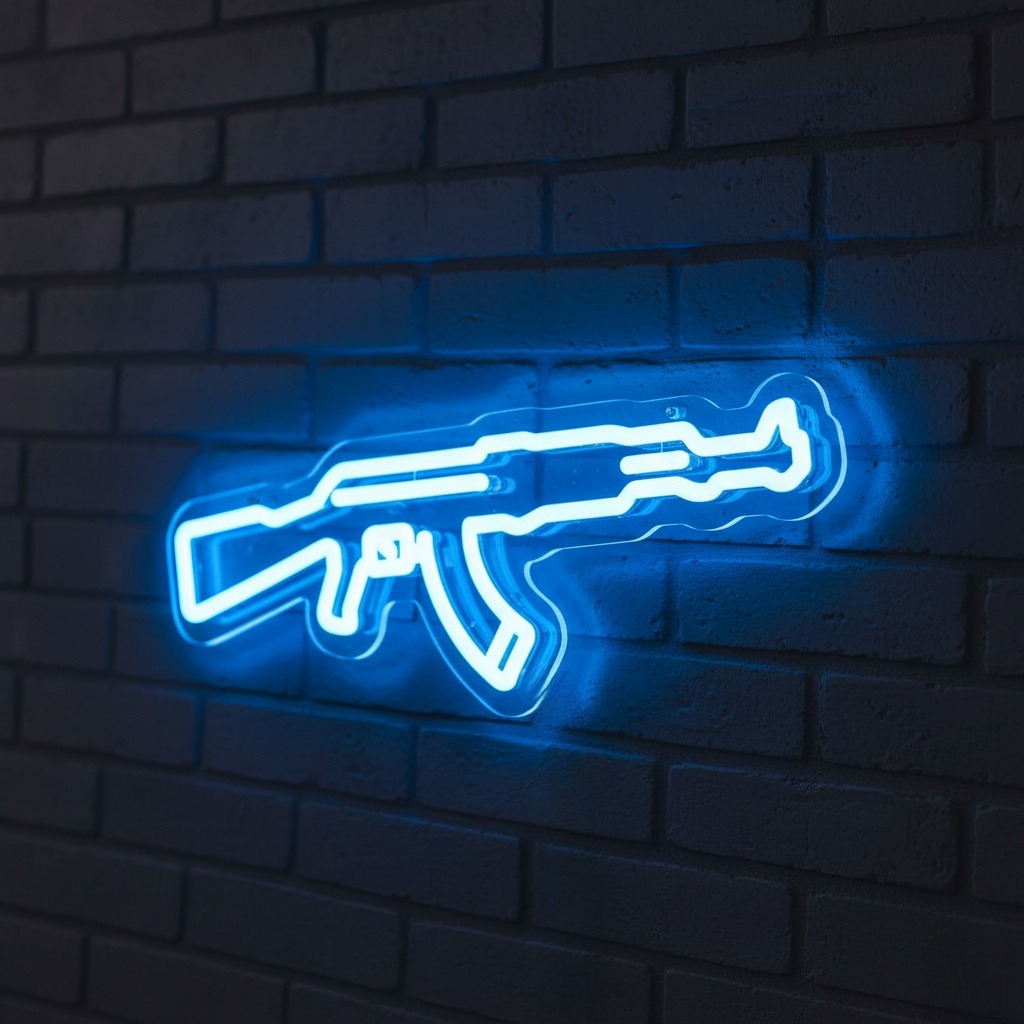 AK Shape Neon Sign - USB-Power - Party Games Switch 1 评论和价格