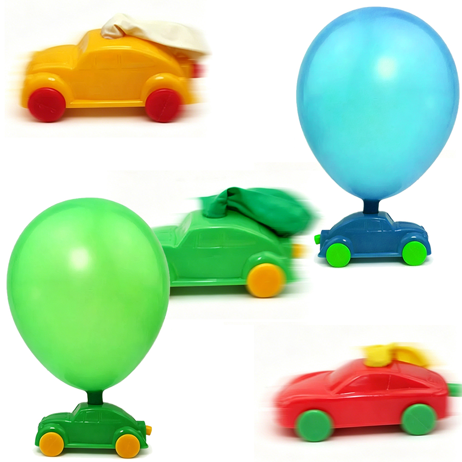 2-8pcs Balloon Powered Car Aer - Party Games Physical 评论和价格