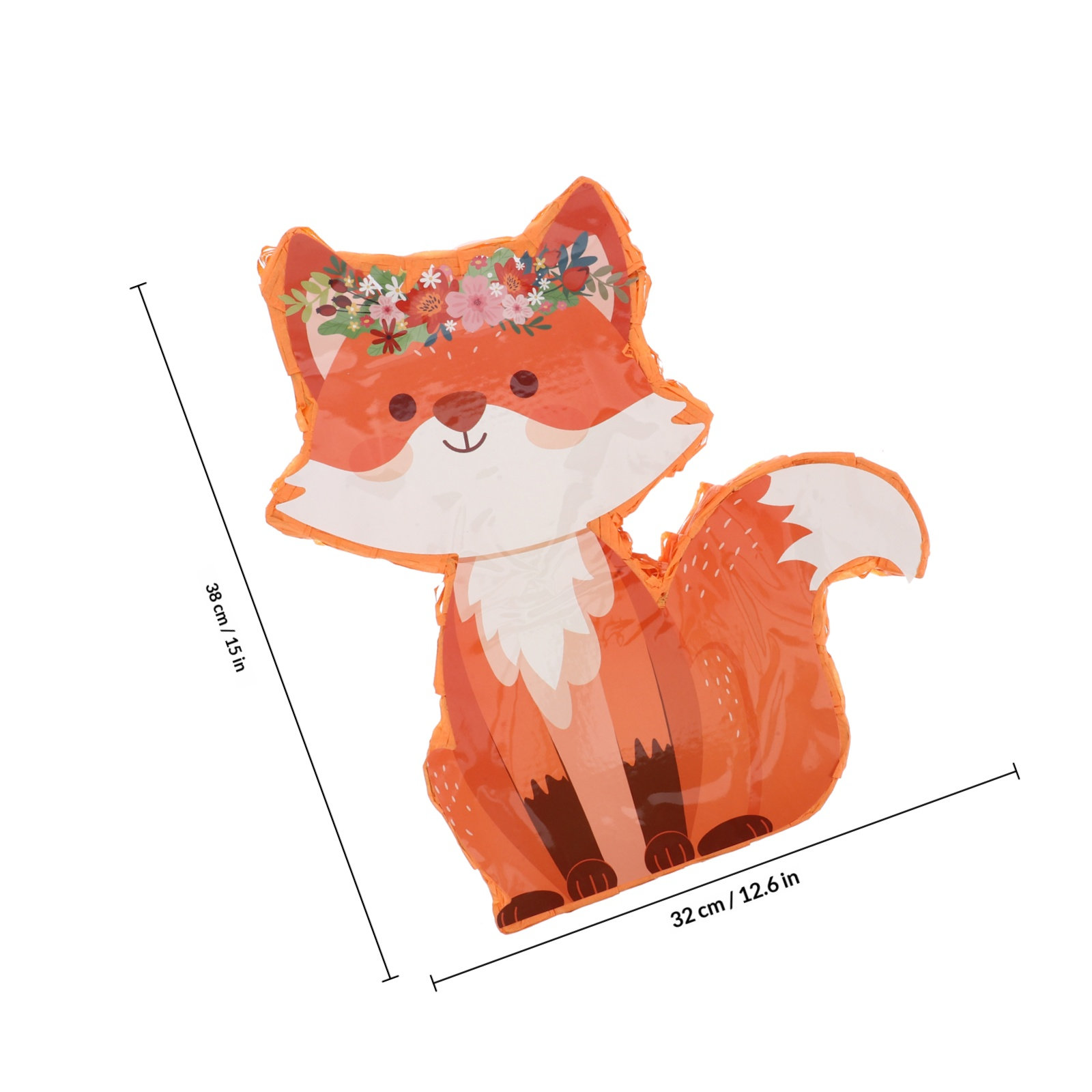 1Set Fox Pinata Paper Animal B - Party Games Kids Birthday 评论和价格