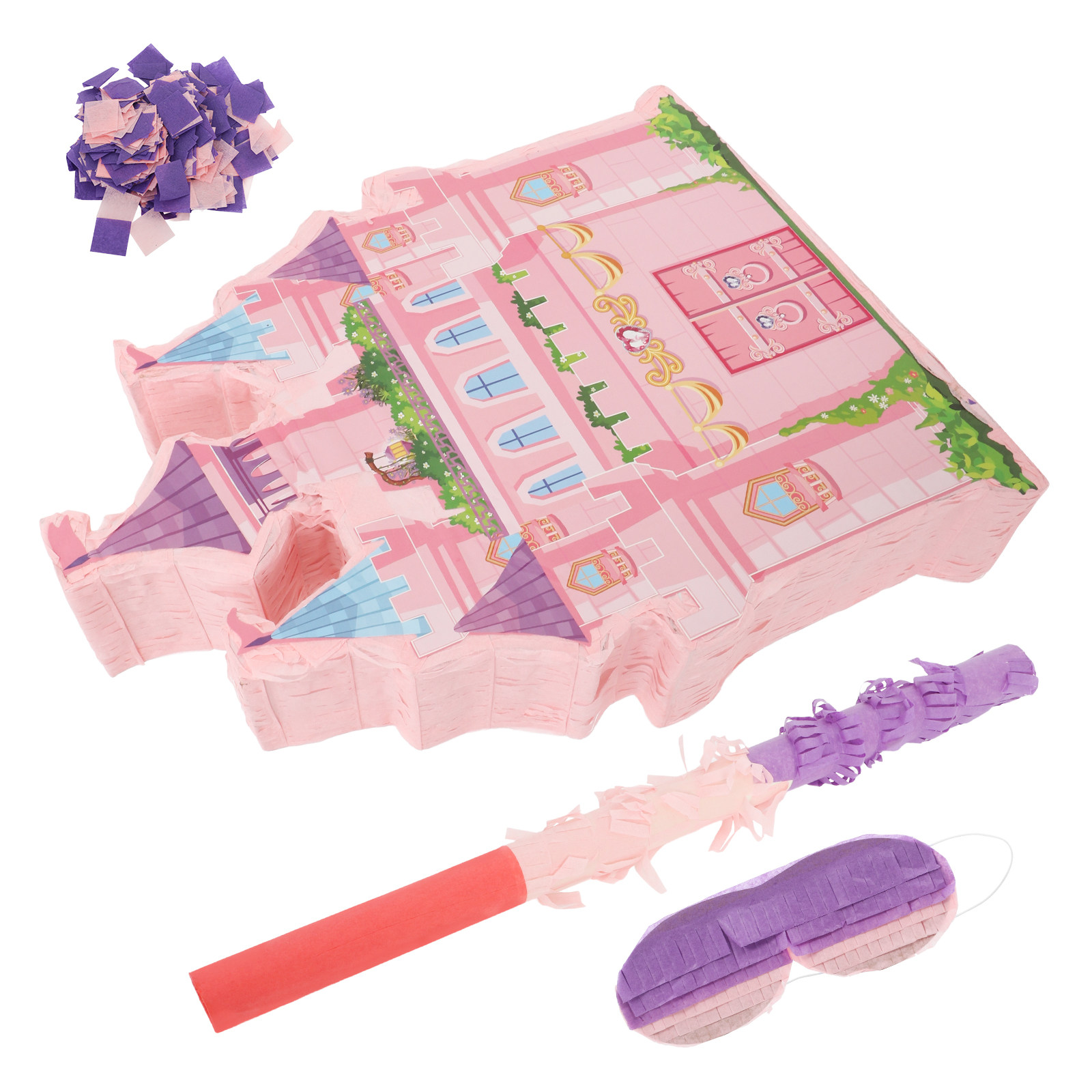 1Set Princess Castle Pinata Ha - Party Games Kids Birthday 评论和价格