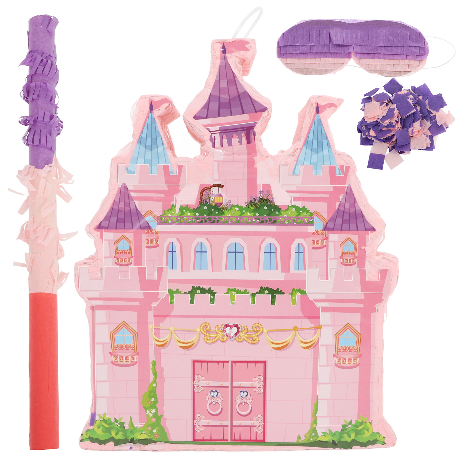 1Set Princess Castle Pinata Ha - Party Games Kids Birthday 评论和价格