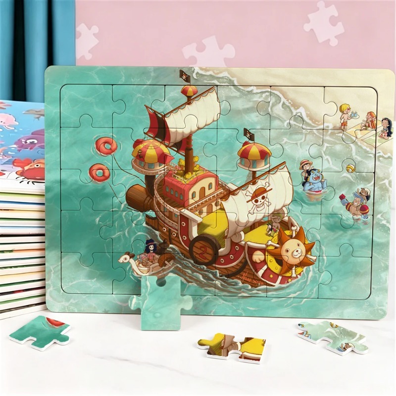 30pcs One Piece Puzzle Cartoon - Party Games At Home 评论和价格