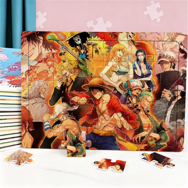 30pcs One Piece Puzzle Cartoon - Party Games At Home 评论和价格