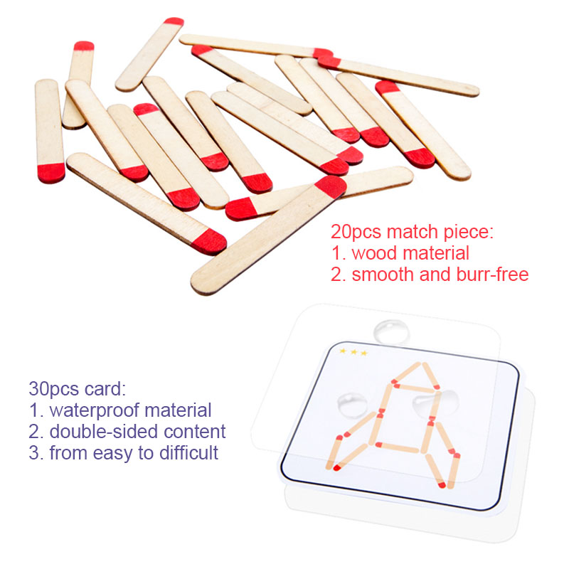 Montessori Matches Puzzles Gam - Party Games At Home 评论和价格