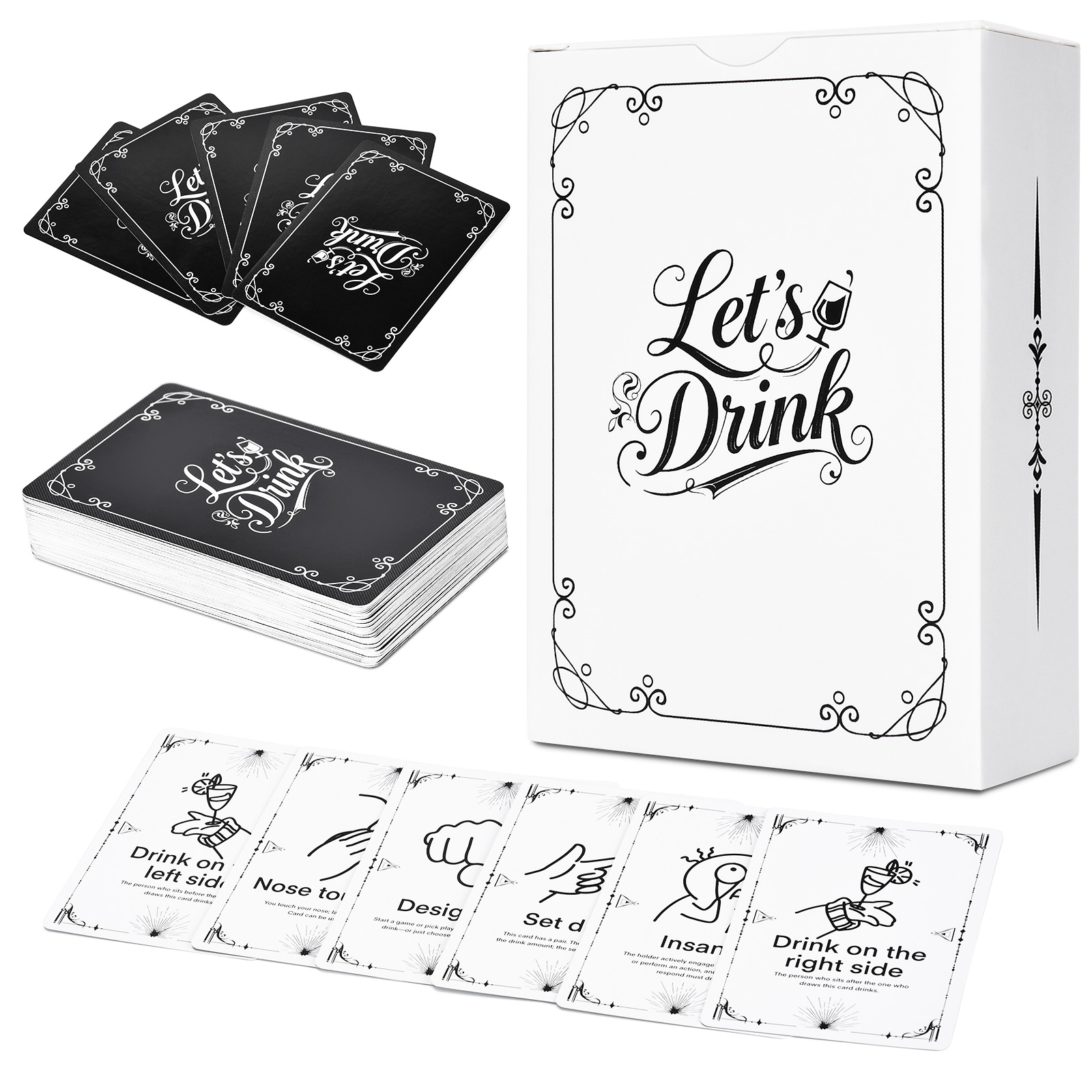 Adult Drinking Game Cards – 52 - Party Games College 评论和价格