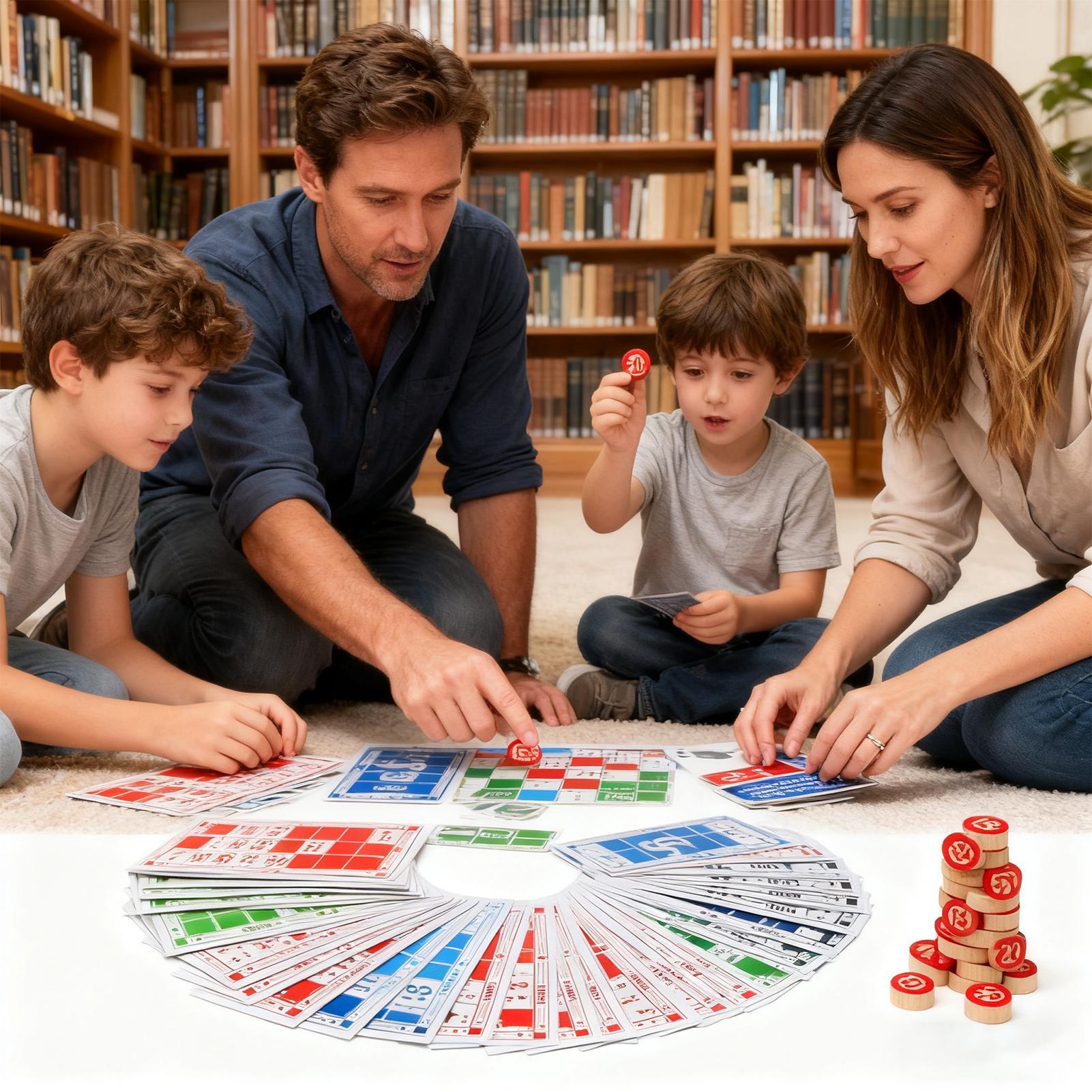 Bingo Set Wooden Funny Educati - Party Games Group For Adults 评论和价格
